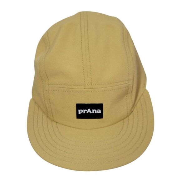 Prana Foothills Flat Brim Hat UPF 50 Tan Adjustable Unisex Logo Packable NEW - Picture 16 of 16
